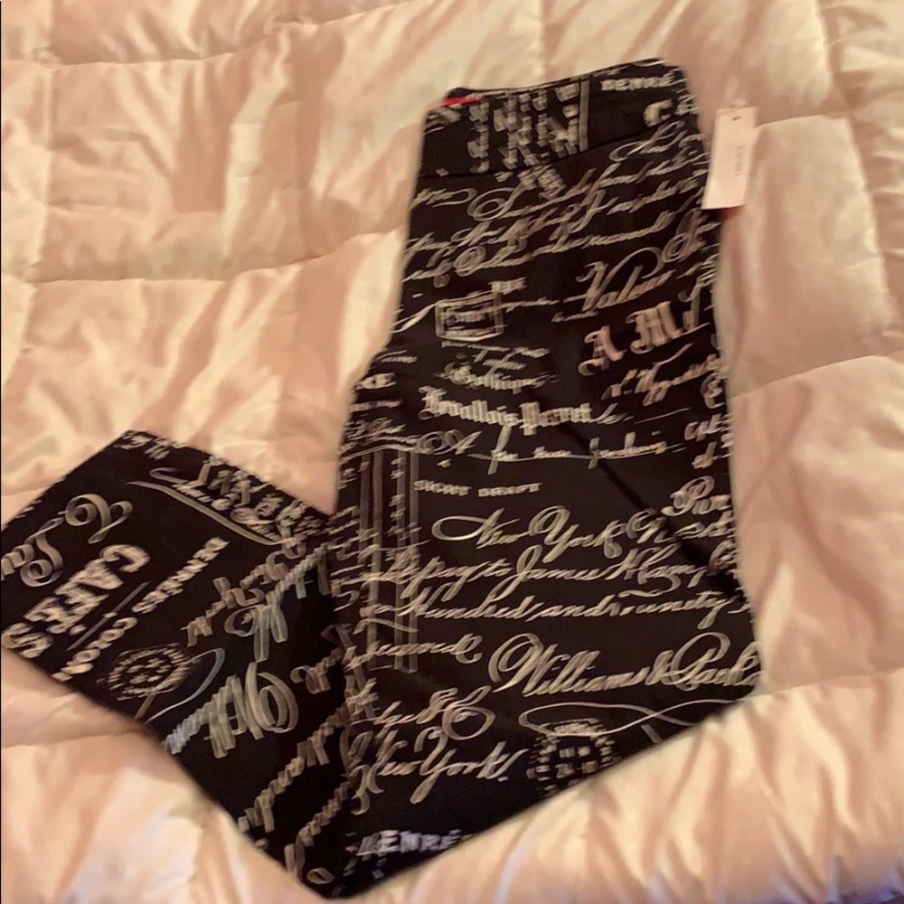 French writing pull on pant by Krazy Larry